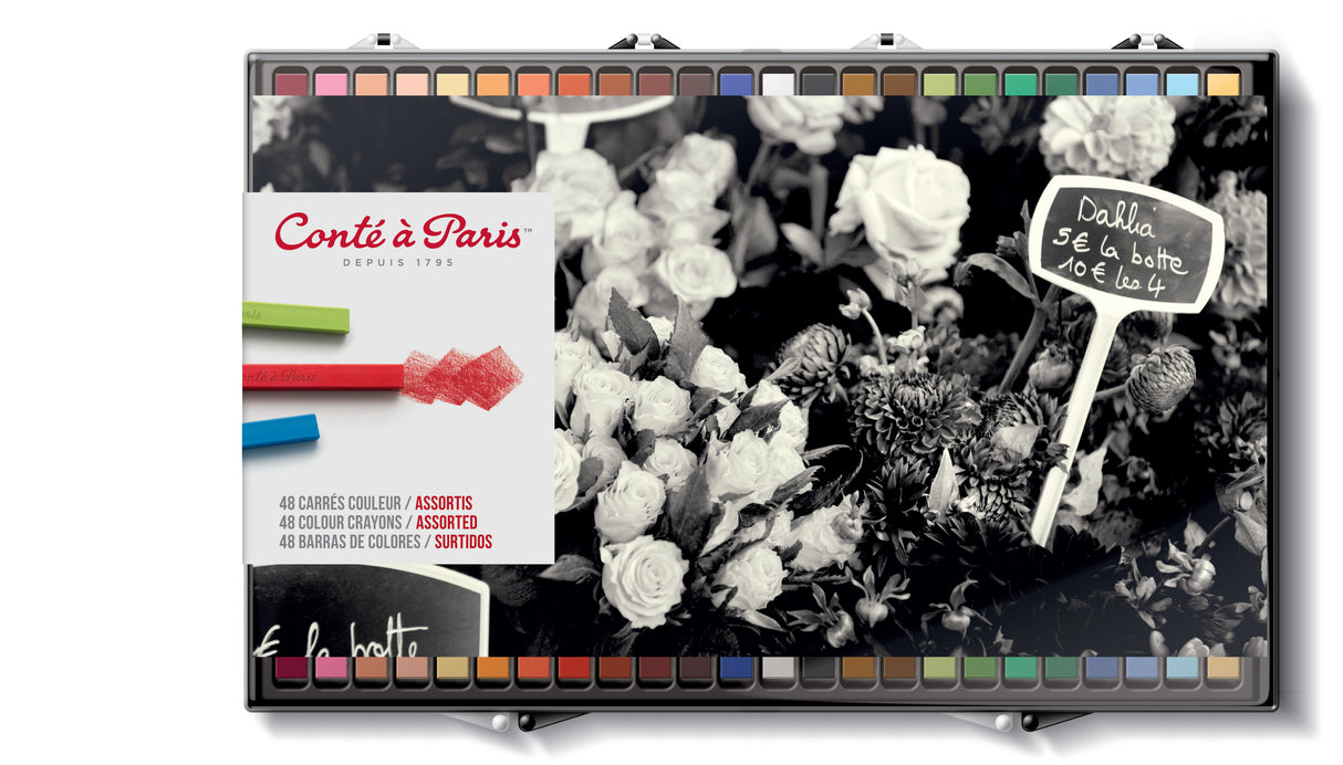 Conte A Paris Carre Crayon Assorted 48 Set