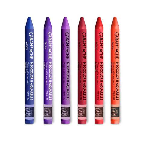 Caran d'Ache Neocolor II Water-Soluble Wax Pastels