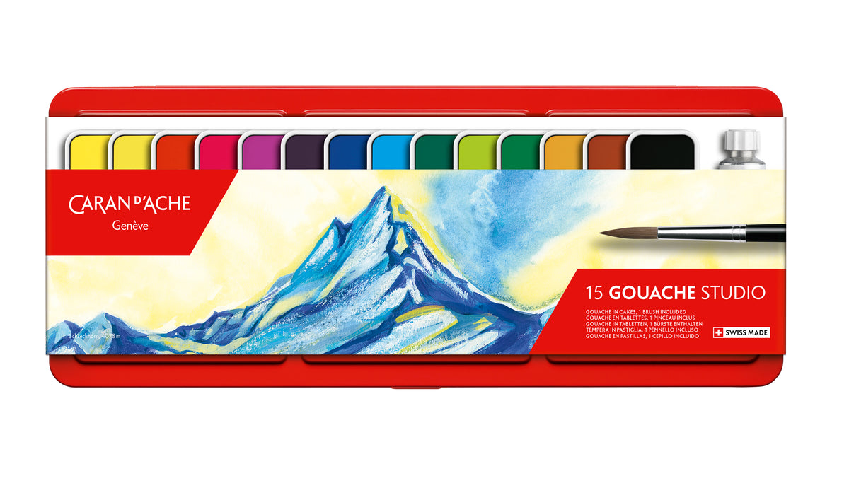 Caran d'Ache Gouache Studio Cake Set of 15