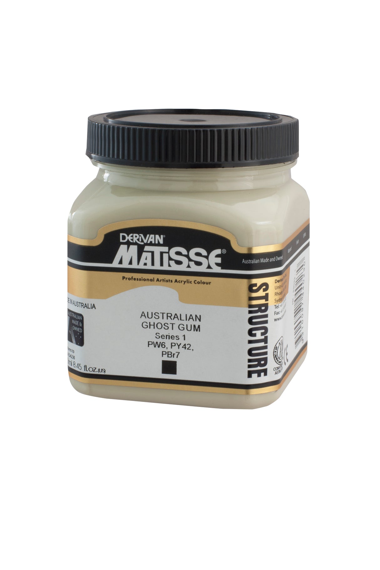 Matisse Structure Acrylic Paint 250ml Tube - Color - AUSTRALIAN GHOST GUM SERIES 1