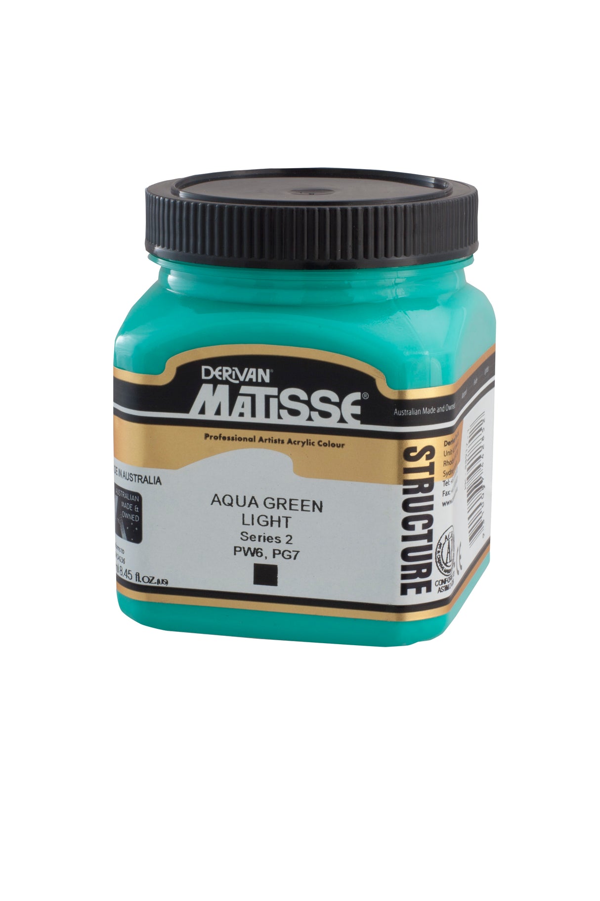 Matisse Structure Acrylic Paint 250ml Tube - Color - AQUA GREEN LIGHT SERIES 2
