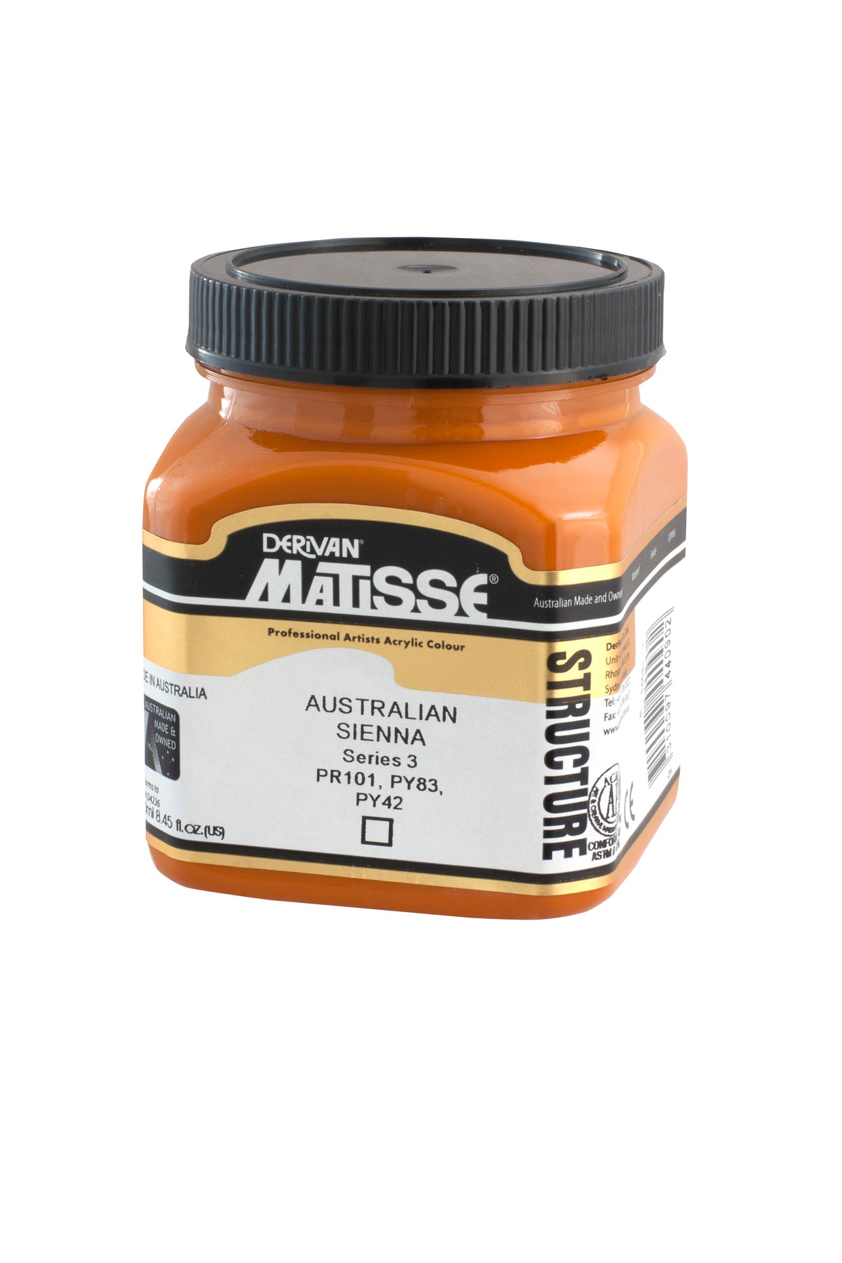 Matisse Structure Acrylic Paint 250ml Tube - Color - AUSTRALIAN SIENNA SERIES 3