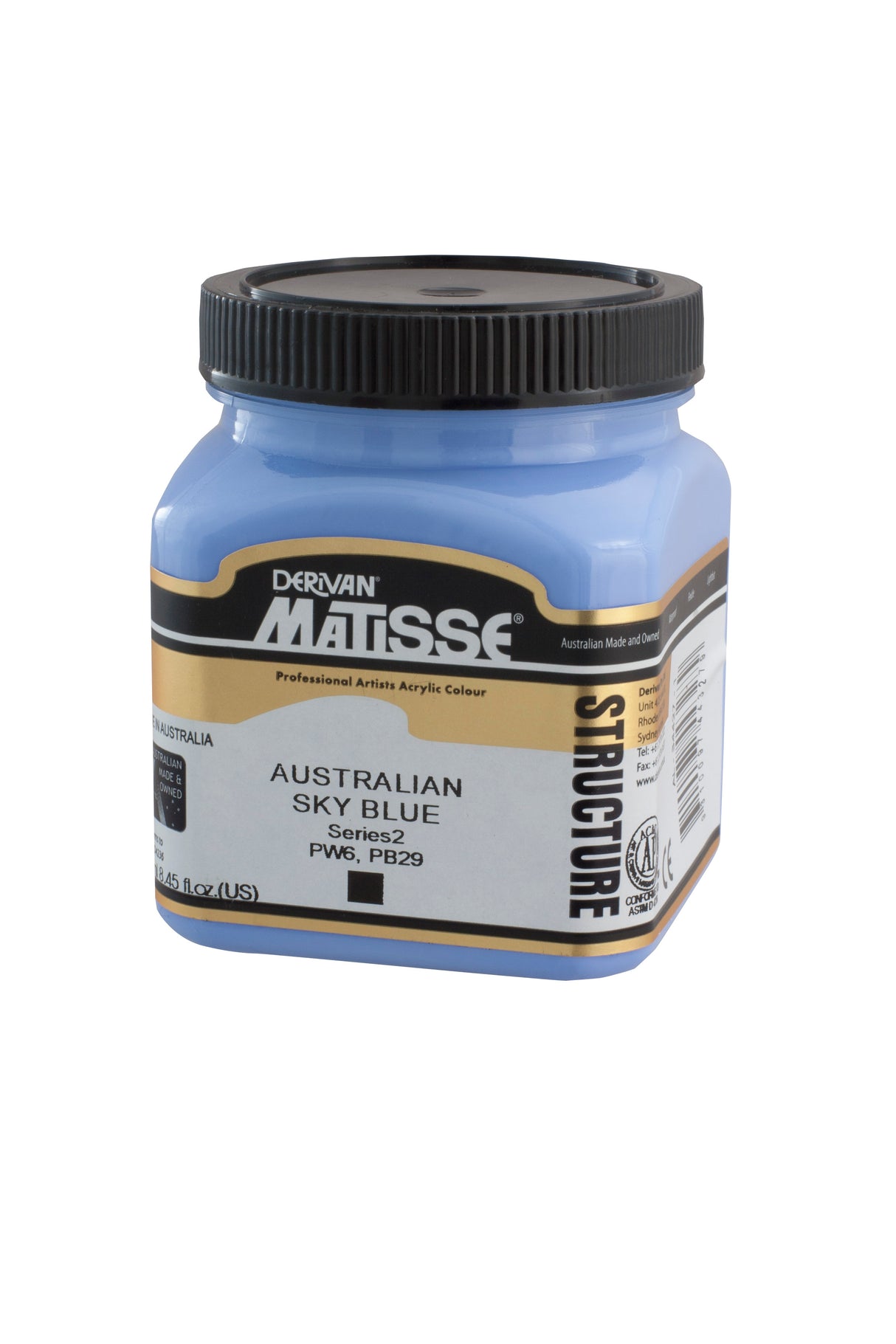 Matisse Structure Acrylic Paint 250ml Tube - Color - AUSTRALIAN SKY BLUE SERIES 2