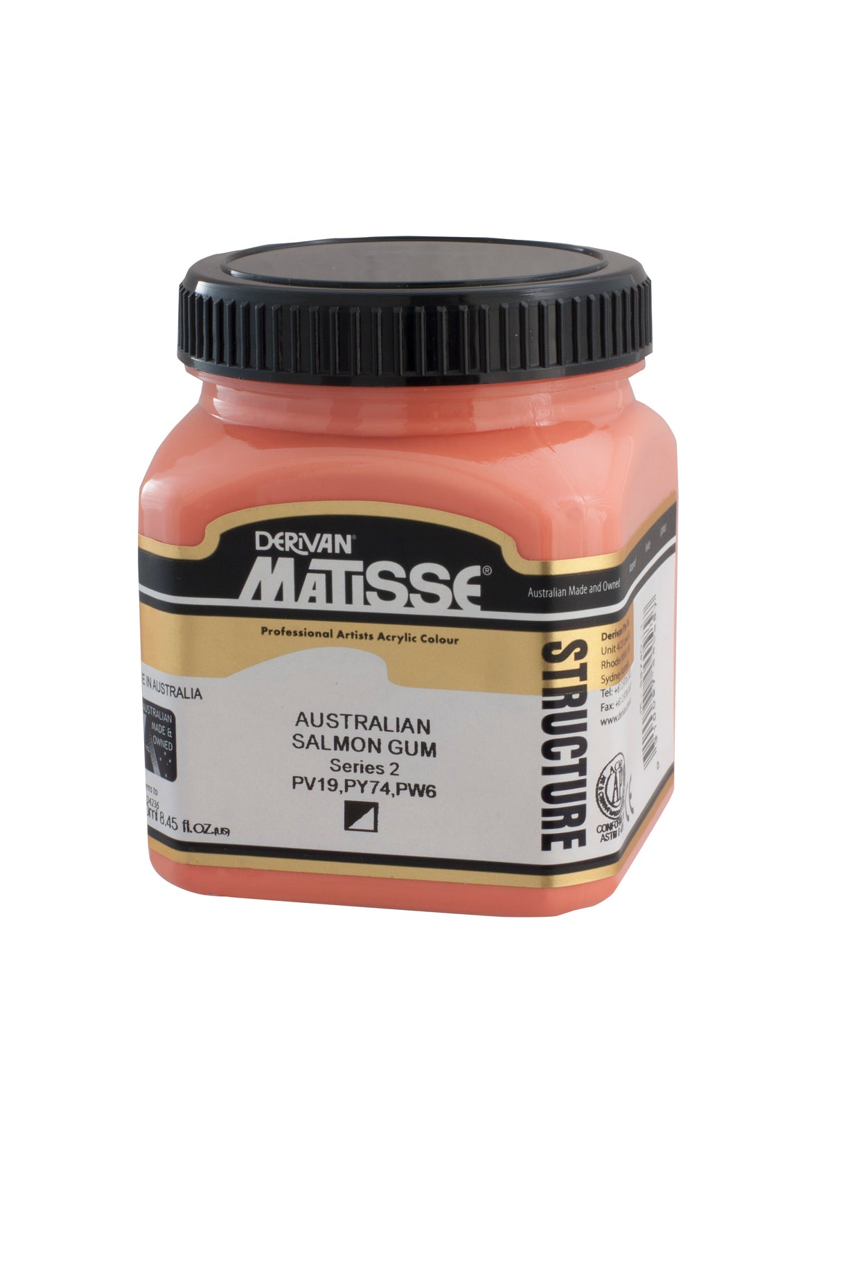 Matisse Structure Acrylic Paint 250ml Tube - Color - AUSTRALIAN SALMON GUM SERIES 2