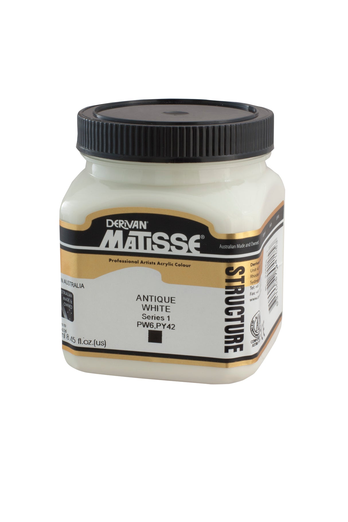 Matisse Structure Acrylic Paint 250ml Tub - Color - ANTIQUE WHITE SERIES 1