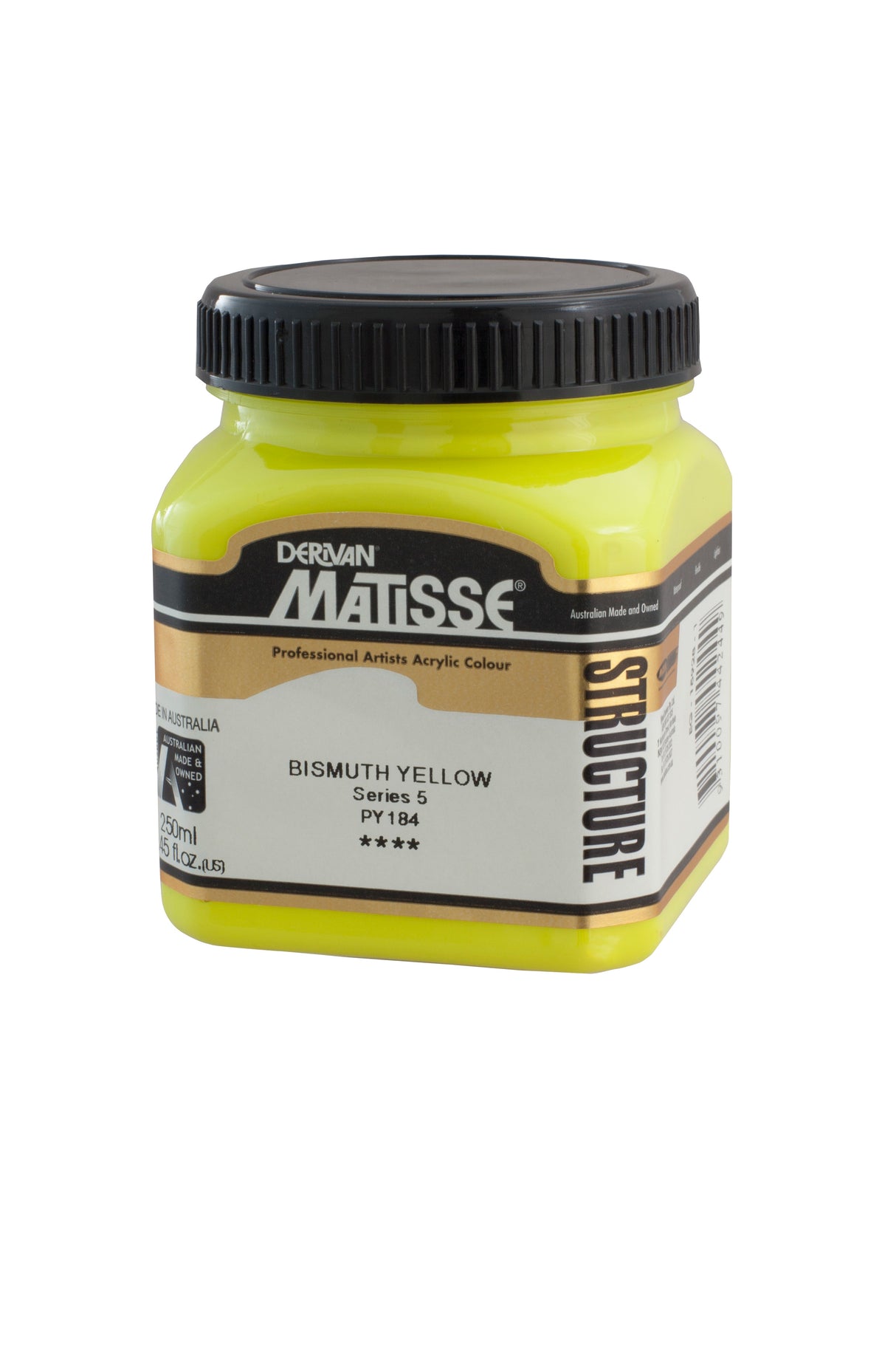 Matisse Structure Acrylic Paint 250ml Tube - Color - BISMUTH YELLOW SERIES 5