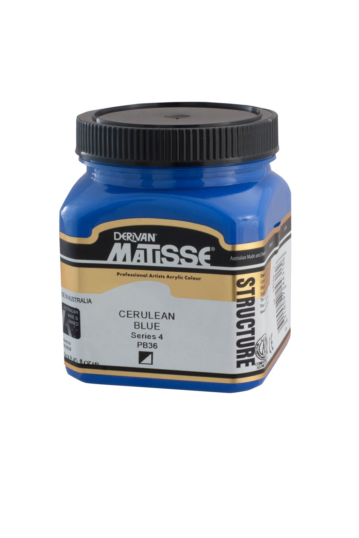 Matisse Structure Acrylic Paint 250ml Tube - Color - CERULEAN BLUE SERIES 4