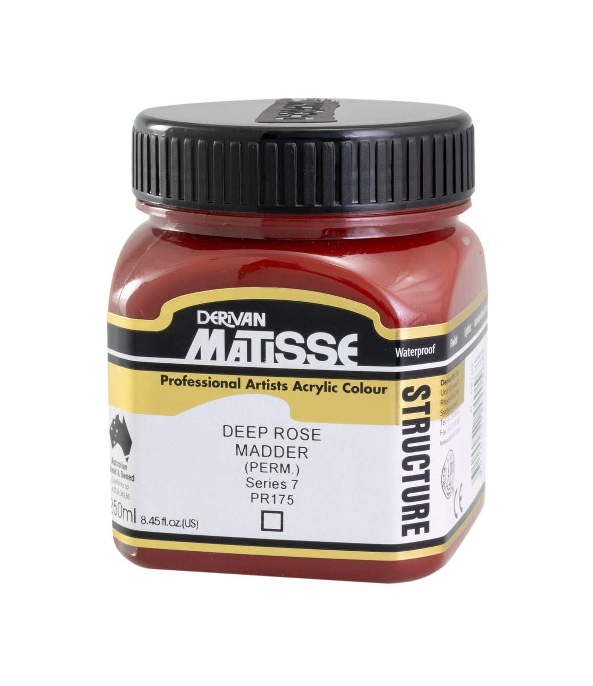 Matisse Structure Acrylic Paint 250ml Tube - Color - MATISSE ROSE MADDER SERIES 7