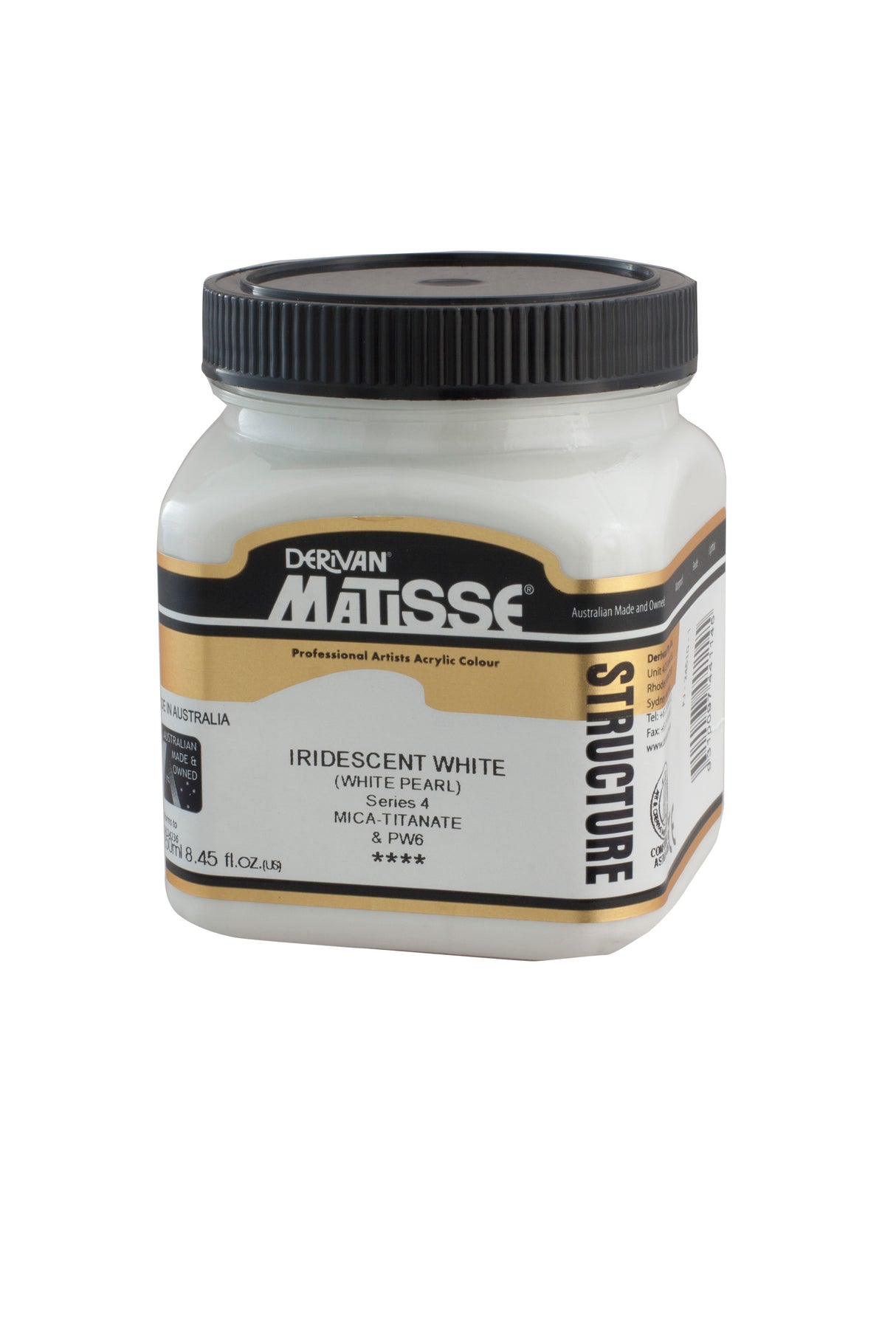Matisse Structure Acrylic Paint 250ml Tube - Color - IRIDESCENT WHITE SERIES 4