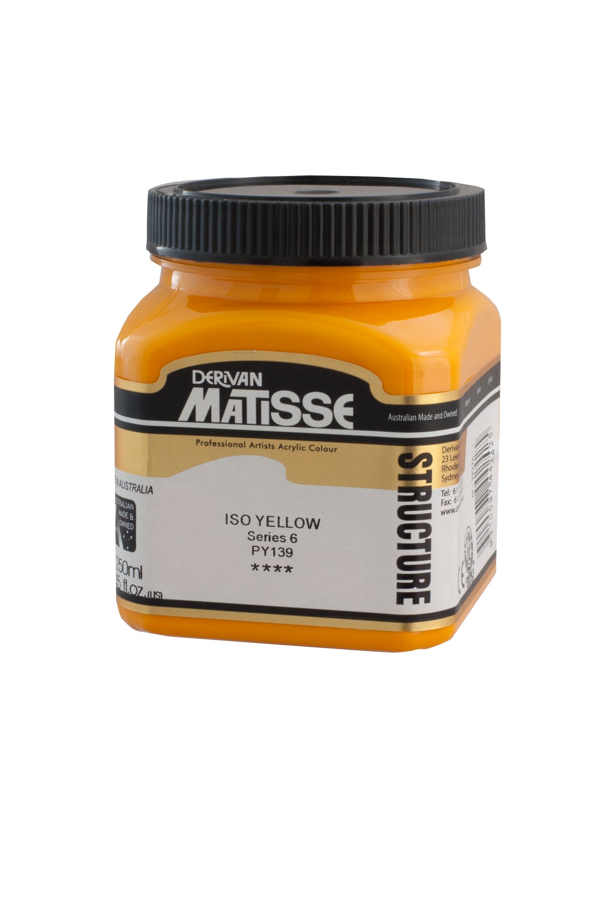Matisse Structure Acrylic Paint 250ml Tube - Color - ISO YELLOW SERIES 6