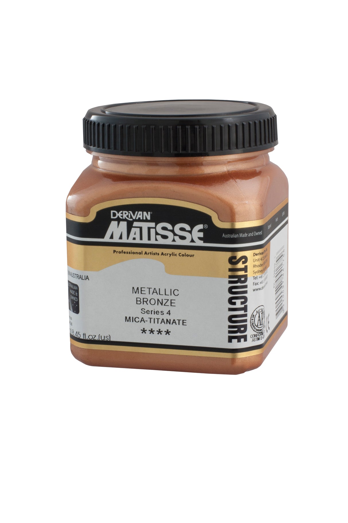Matisse Structure Acrylic Paint 250ml Tube - Color - METALLIC BRONZE SERIES 4