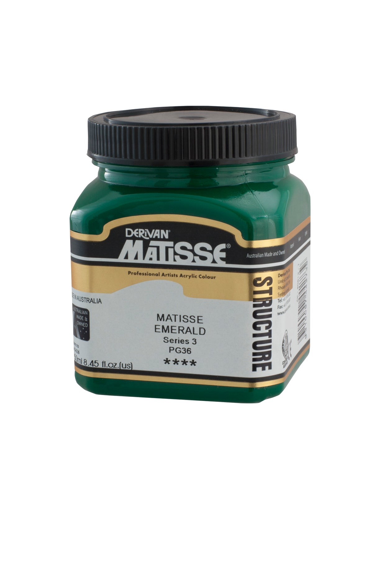 Matisse Structure Acrylic Paint 250ml Tube - Color - MATISSE EMERALD SERIES 3
