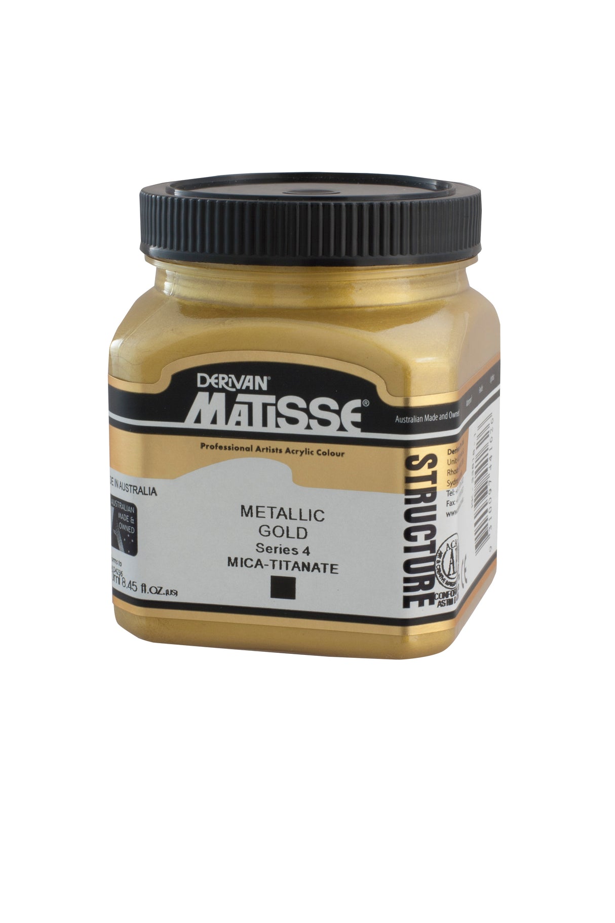 Matisse Structure Acrylic Paint 250ml Tube - Color - METALLIC GOLD SERIES 4