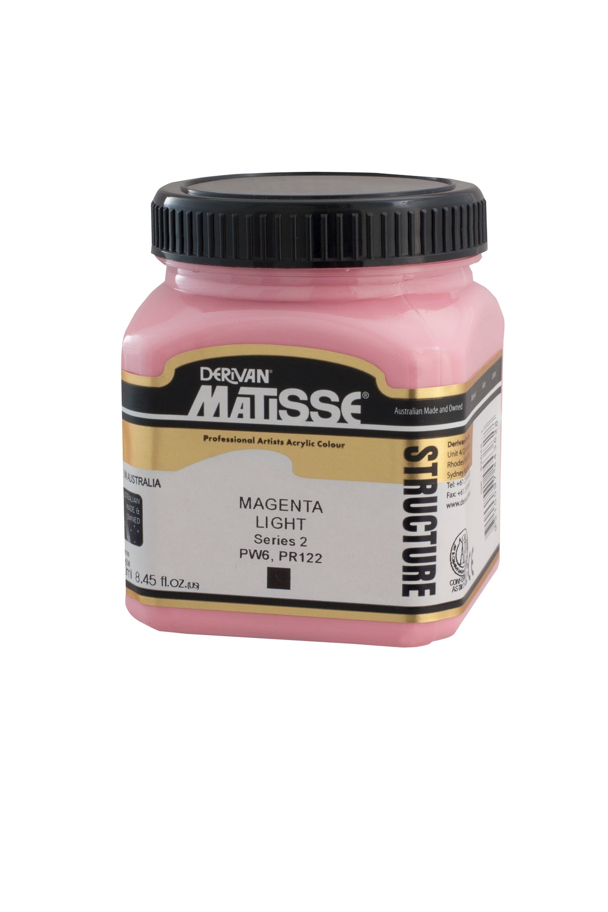 Matisse Structure Acrylic Paint 250ml Tube - Color - MAGENTA LIGHT SERIES 2