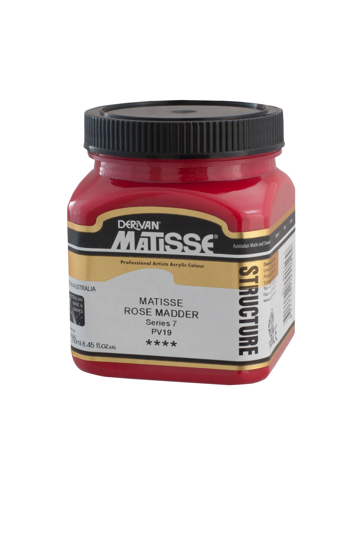 Matisse Structure Acrylic Paint 250ml Tube - Color - MATISSE ROSE MADDER SERIES 7