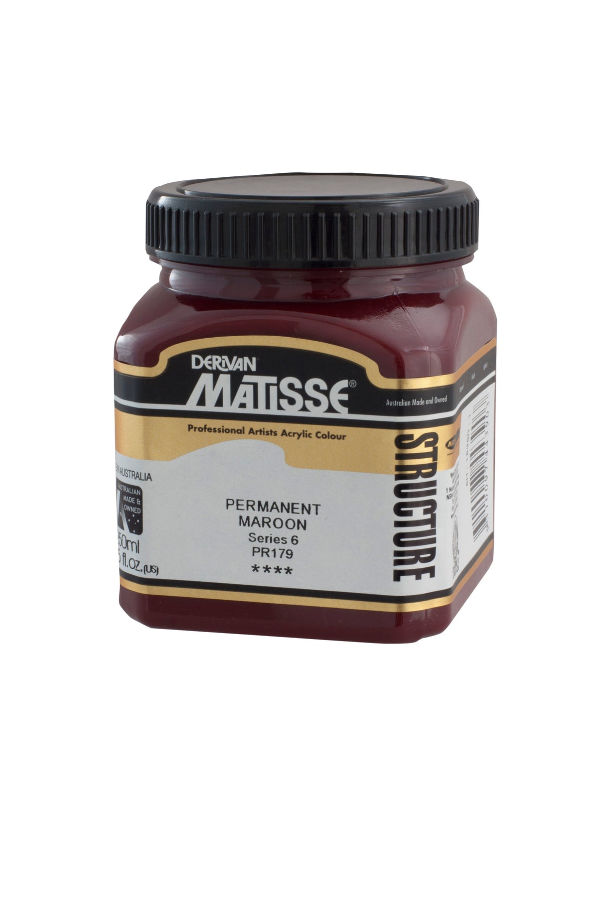 Matisse Structure Acrylic Paint 250ml Tube - Color - PERMANENT MAROON SERIES 6