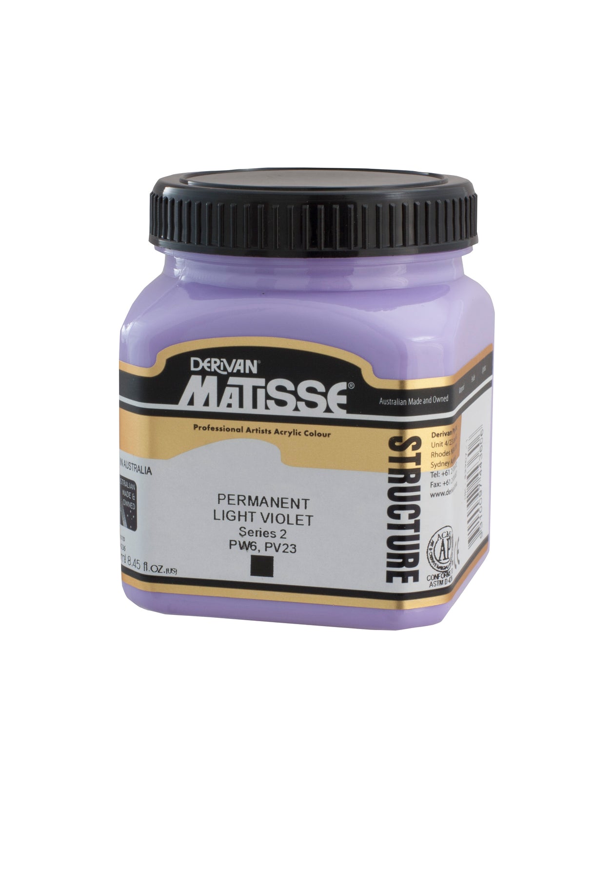 Matisse Structure Acrylic Paint 250ml Tube - Color - PERMANENT LIGHT VIOLET SERIES 2
