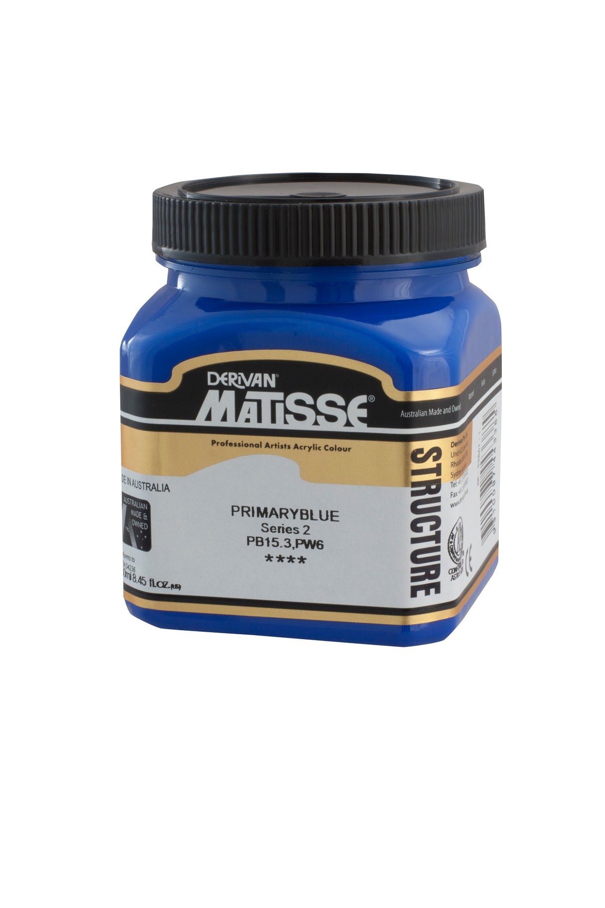 Matisse Structure Acrylic Paint 250ml Tube - Color - PRIMARY BLUE SERIES 2