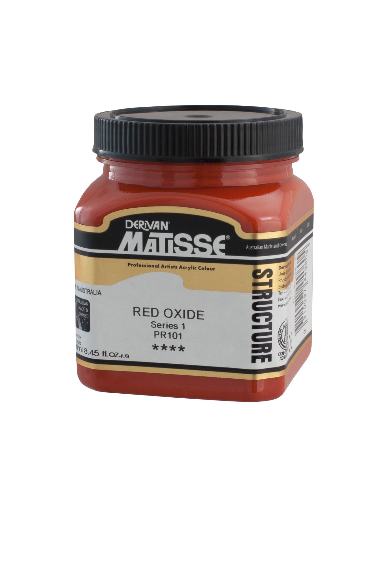 Matisse Structure Acrylic Paint 250ml Tube - Color - RED OXIDE SERIES 1
