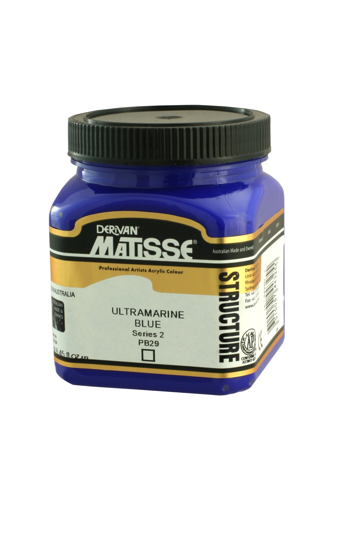 Matisse Structure Acrylic Paint 250ml Tube - Color - ULTRAMARINE BLUE SERIES 2