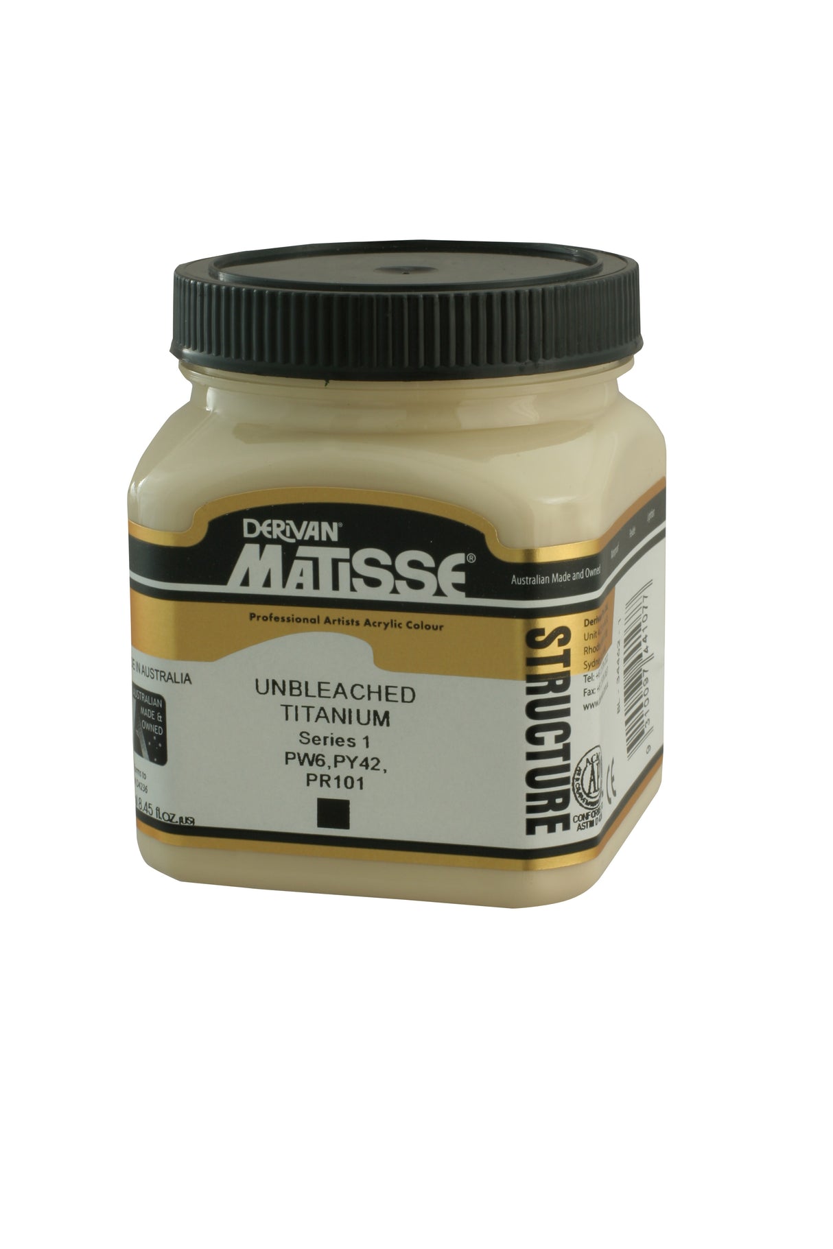 Matisse Structure Acrylic Paint 250ml Tube - Color - UNBLEACHED TITANIUM SERIES 1