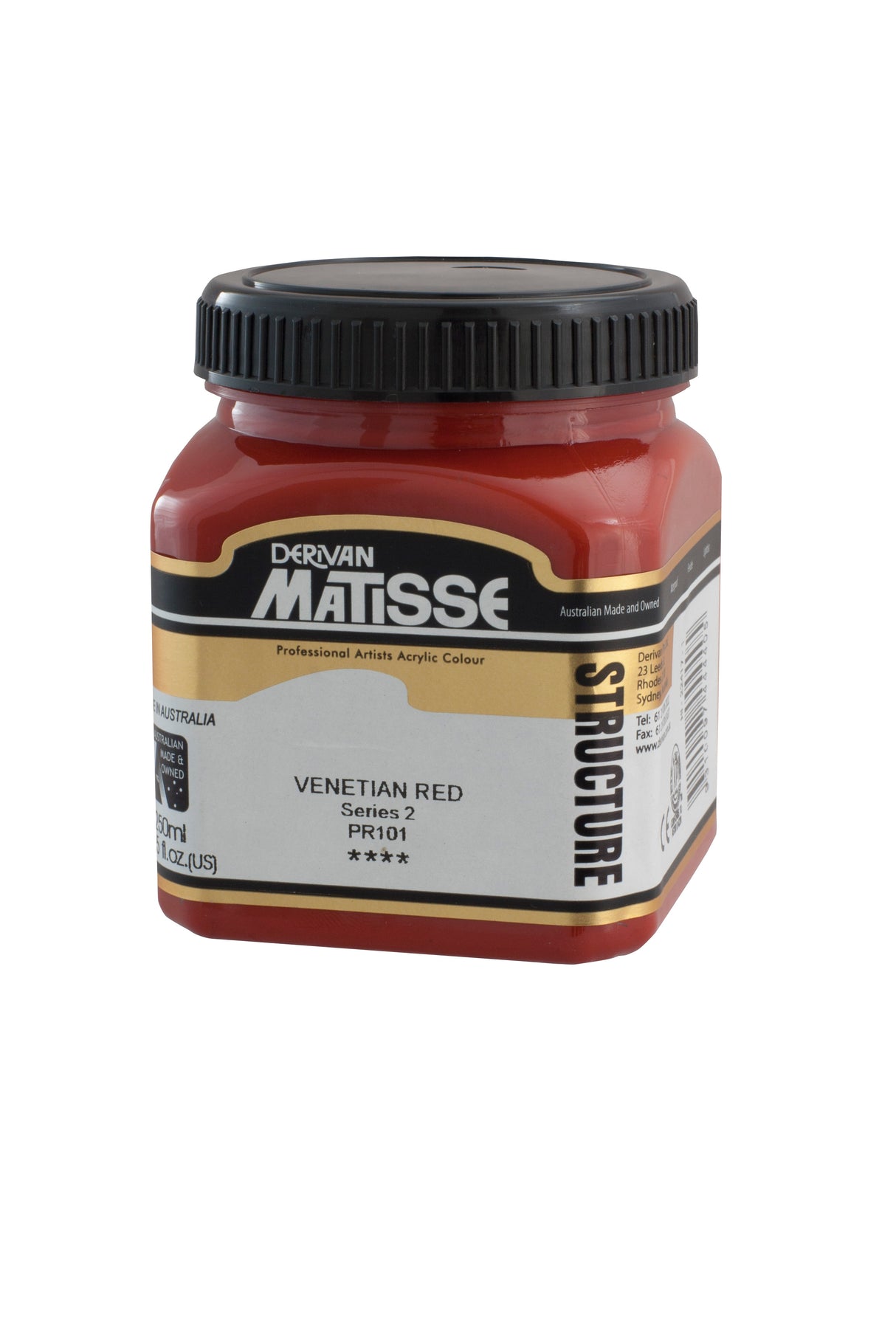 Matisse Structure Acrylic Paint 250ml Tube - Color - VENETIAN RED SERIES 2