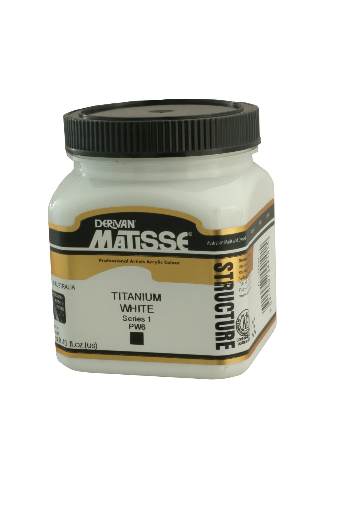 Matisse Structure Acrylic Paint 250ml Tube - Color - TITANIUM WHITE SERIES 1