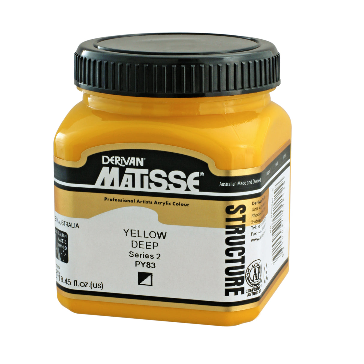 Matisse Structure Acrylic Paint 250ml Tube - Color - YELLOW DEEP SERIES 2