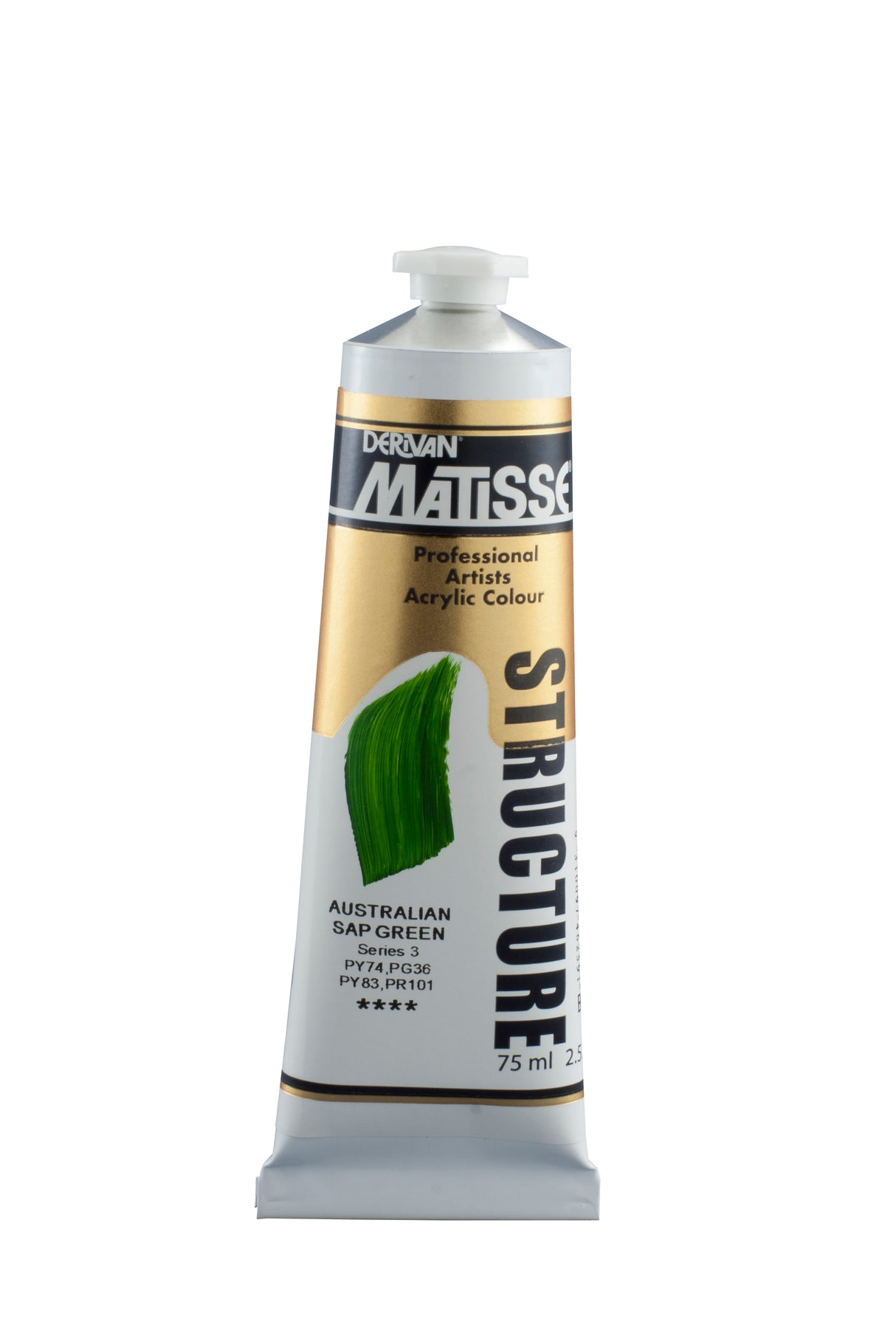 Matisse Structure Acrylic Paint 75ml Tube - Color - AUSTRALIAN SAP GREEN SERIES 3