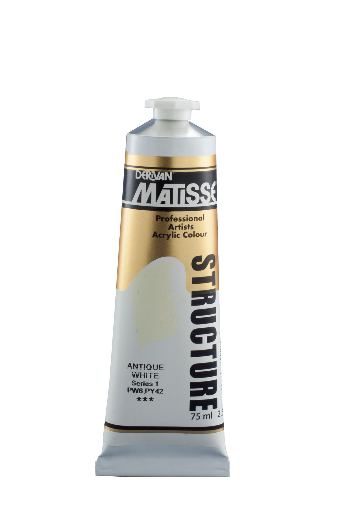 Matisse Structure Acrylic Paint 75ml Tube - Color - ANTIQUE WHITE SERIES 1
