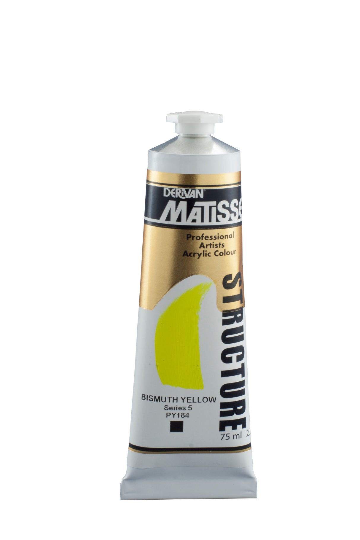 Matisse Structure Acrylic Paint 75ml Tube - Color - BISMUTH YELLOW SERIES 5