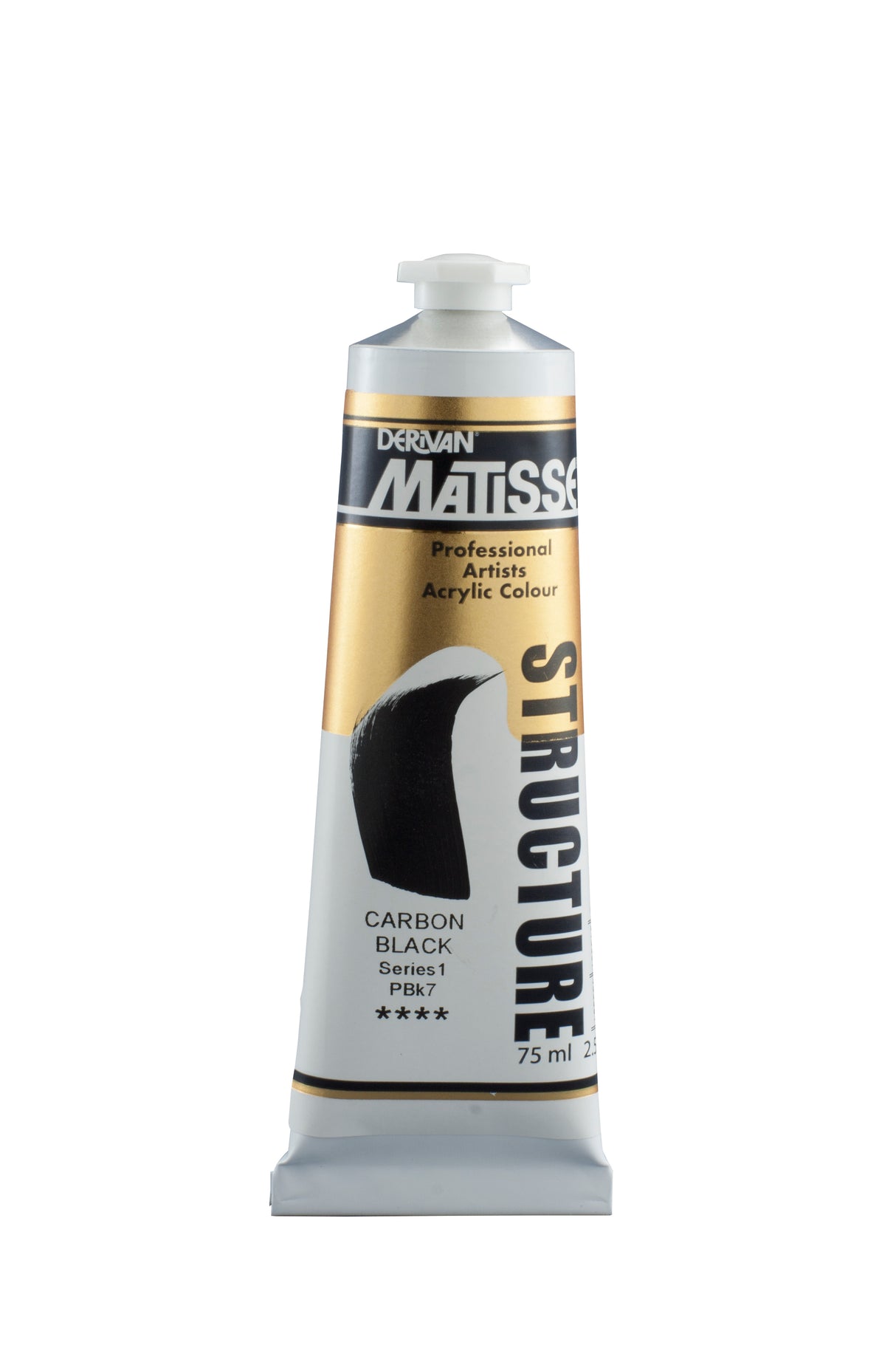 Matisse Structure Acrylic Paint 75ml Tube - Color - CARBON BLACK SERIES 1