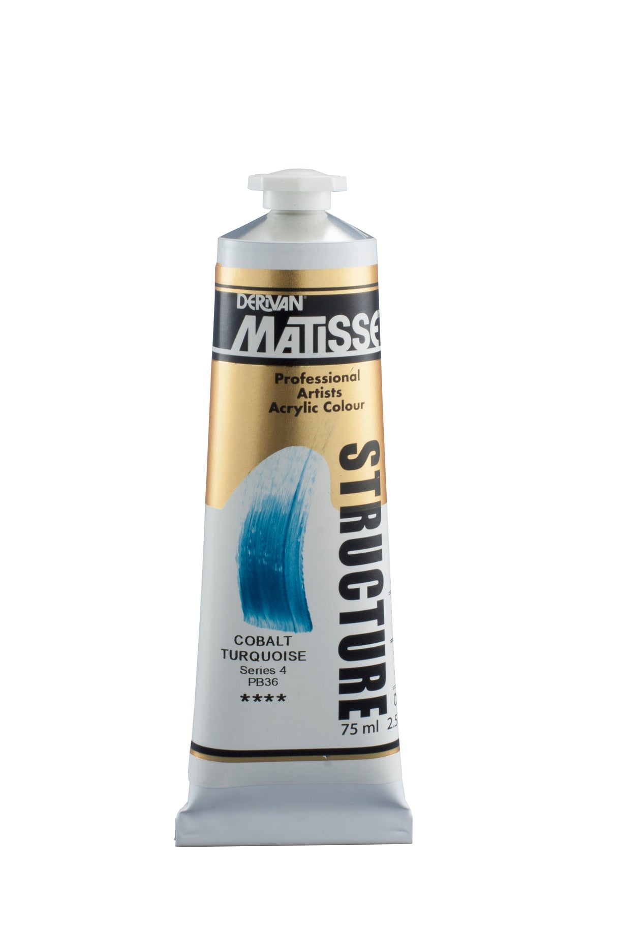 Matisse Structure Acrylic Paint 75ml Tube - Color - COBALT TURQUOISE SERIES 4