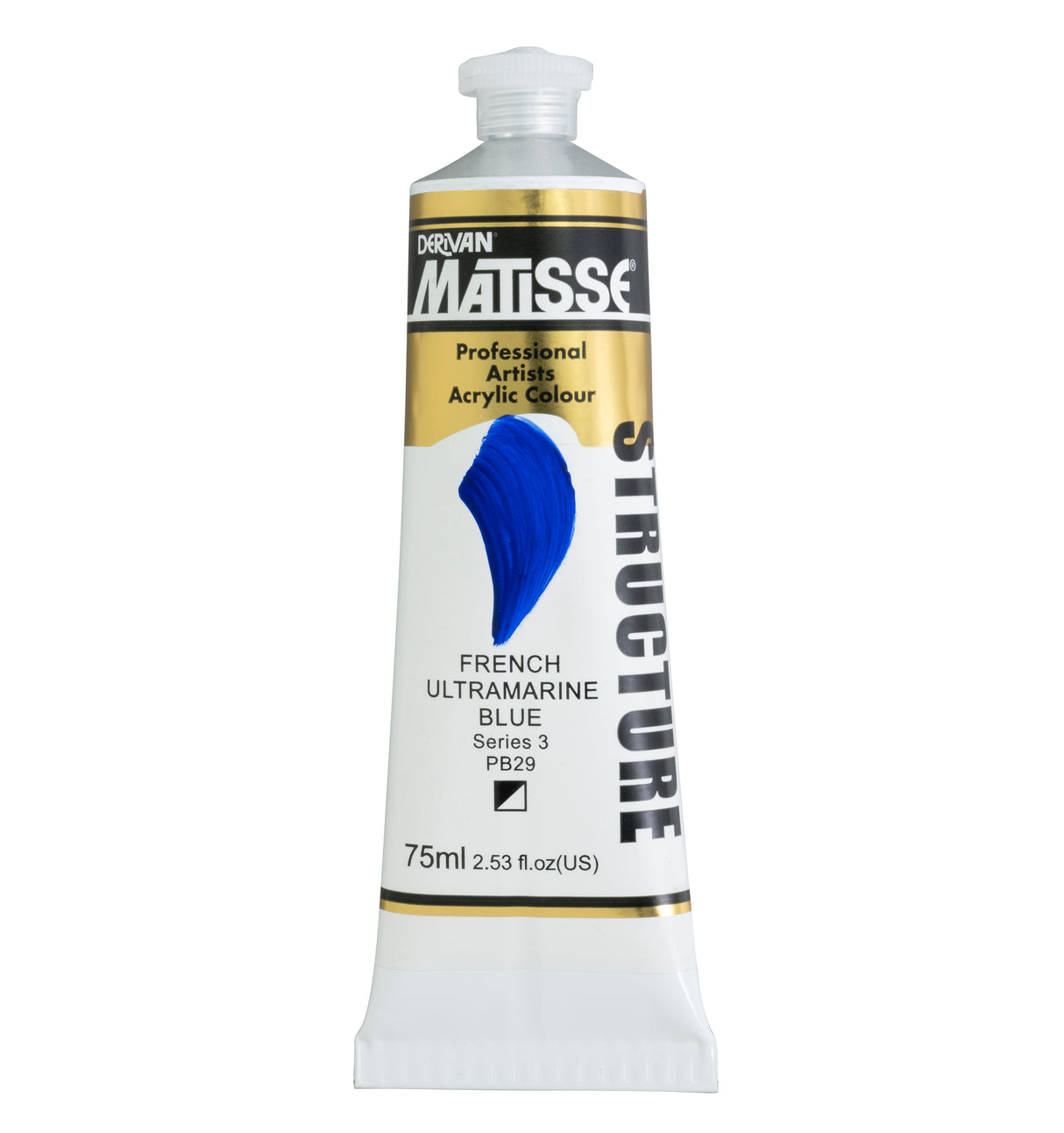 Matisse Structure Acrylic Paint 75ml Tube - Color - FRENCH ULTRAMARINE BLUE SERIES 3