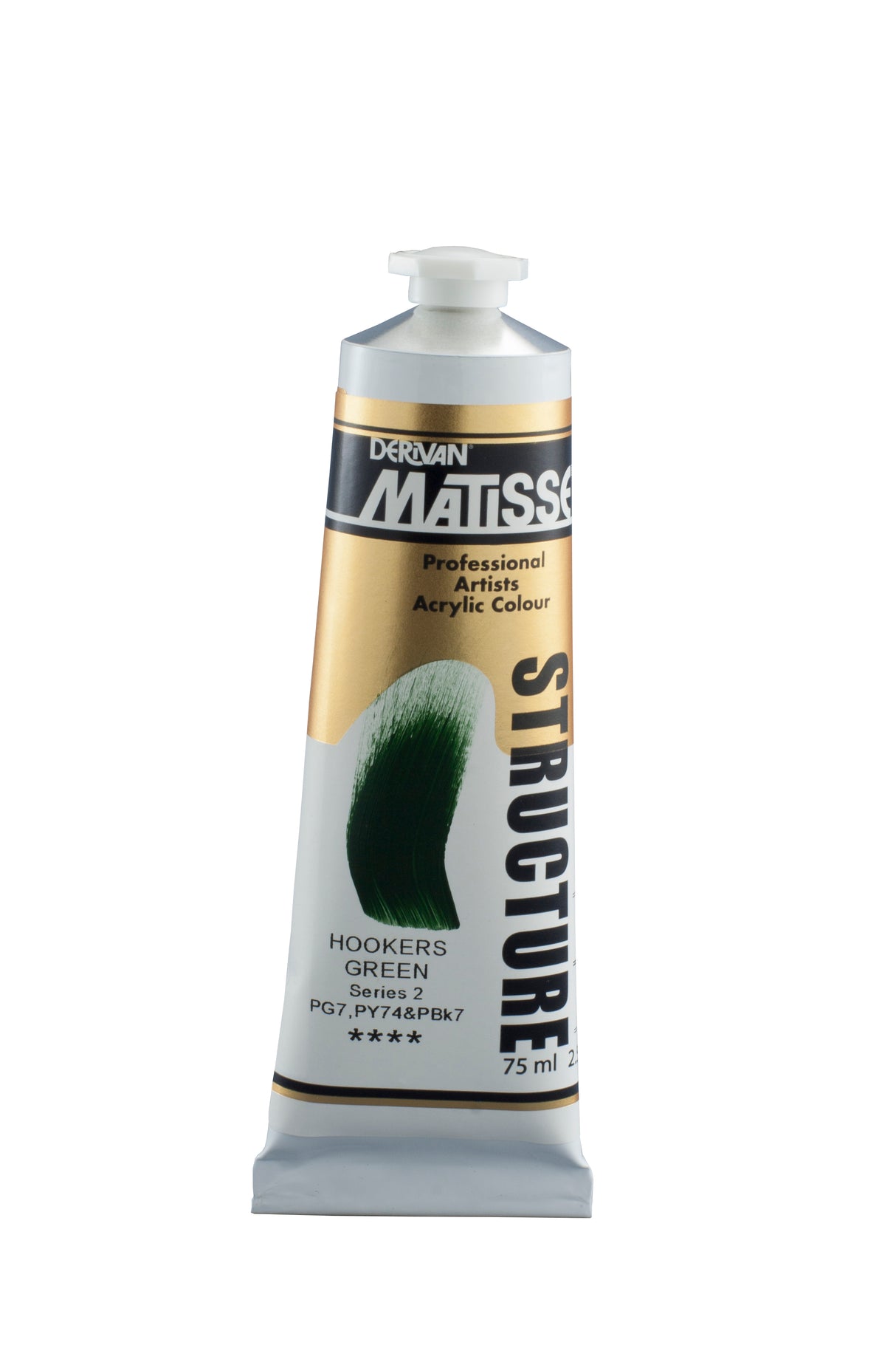 Matisse Structure Acrylic Paint 75ml Tube - Color - HOOKER'S GREEN SERIES 2