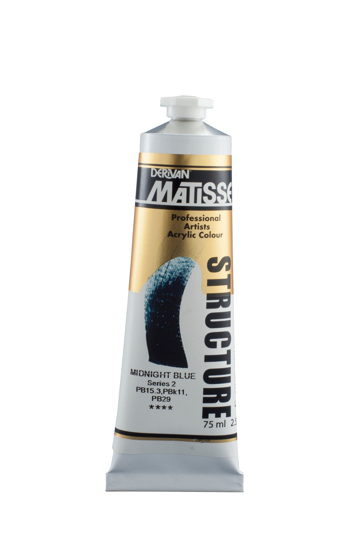 Matisse Structure Acrylic Paint 75ml Tube - Color - MIDNIGHT BLUE SERIES 2