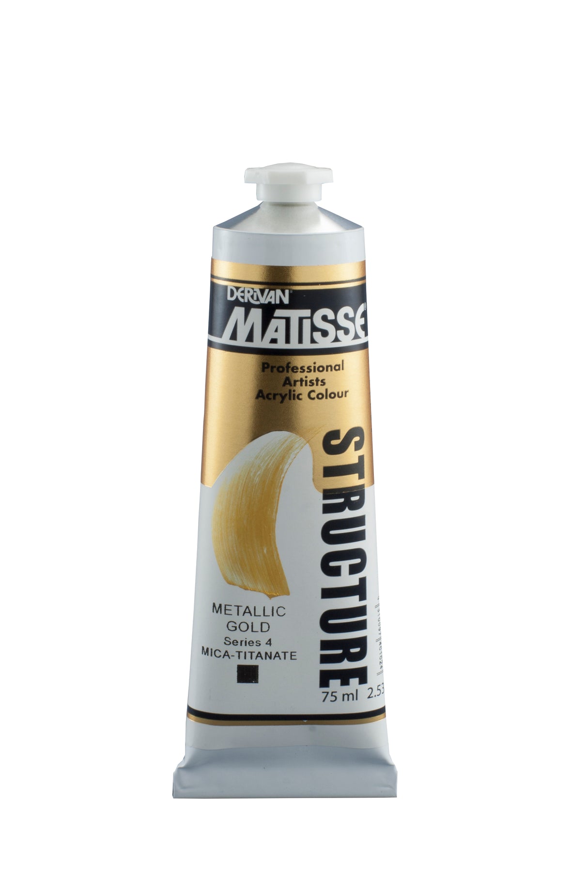 Matisse Structure Acrylic Paint 75ml Tube - Color - METALLIC GOLD SERIES 4