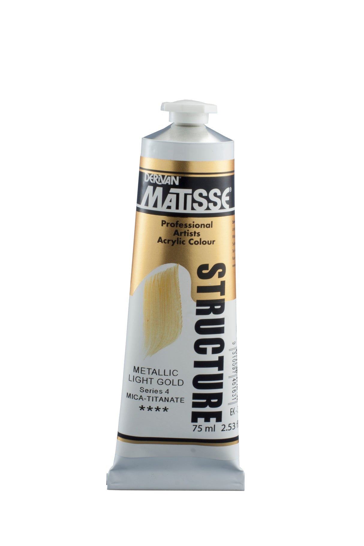 Matisse Structure Acrylic Paint 75ml Tube - Color - METALLIC LIGHT GOLD SERIES 4