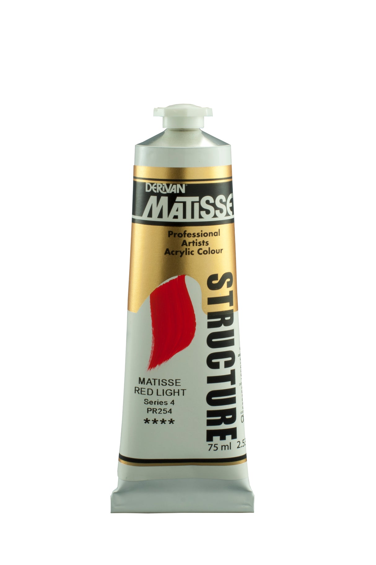 Matisse Structure Acrylic Paint 75ml Tube - Color - MATISSE RED LIGHT SERIES 4