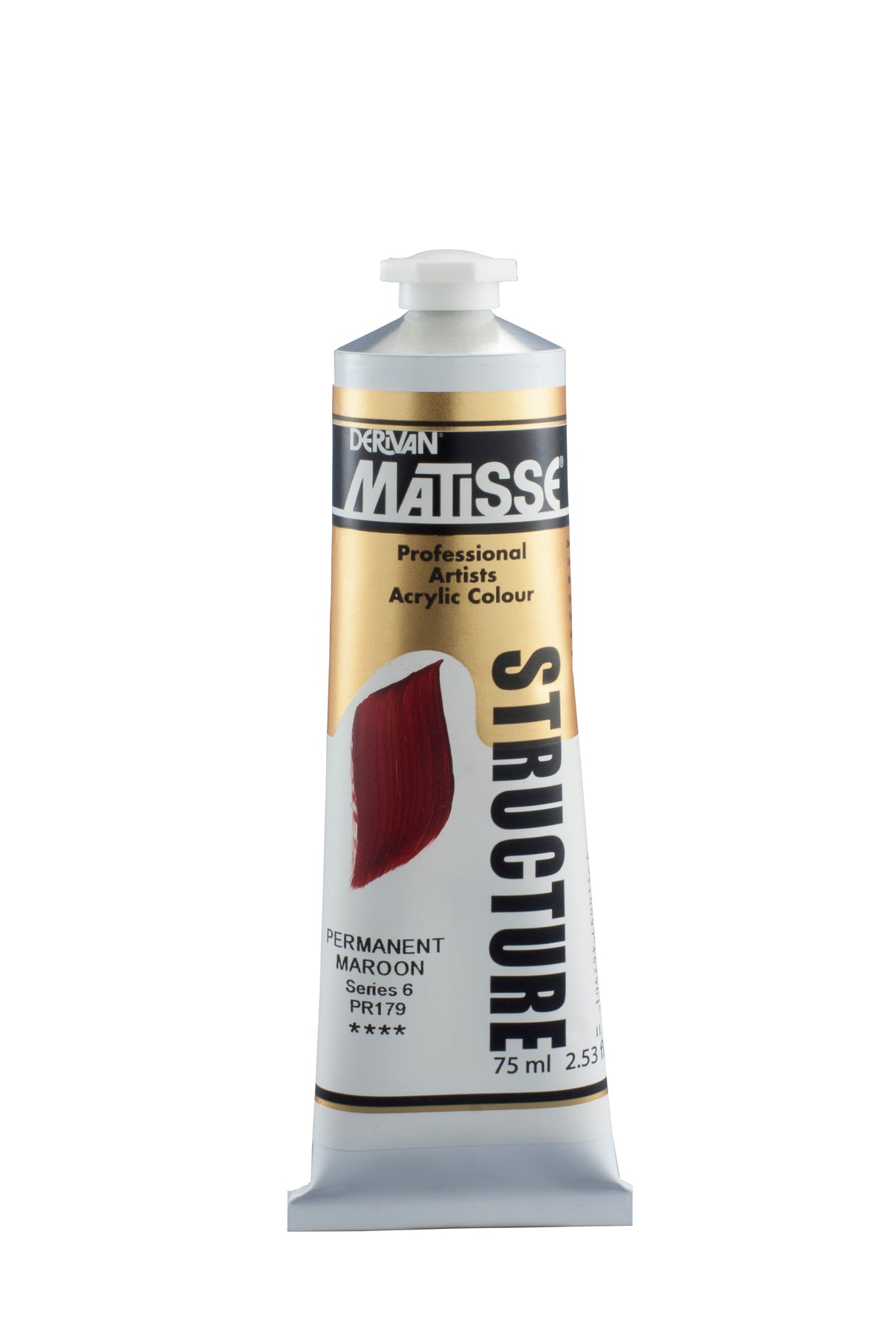 Matisse Structure Acrylic Paint 75ml Tube - Color - PERMANENT MAROON SERIES 6