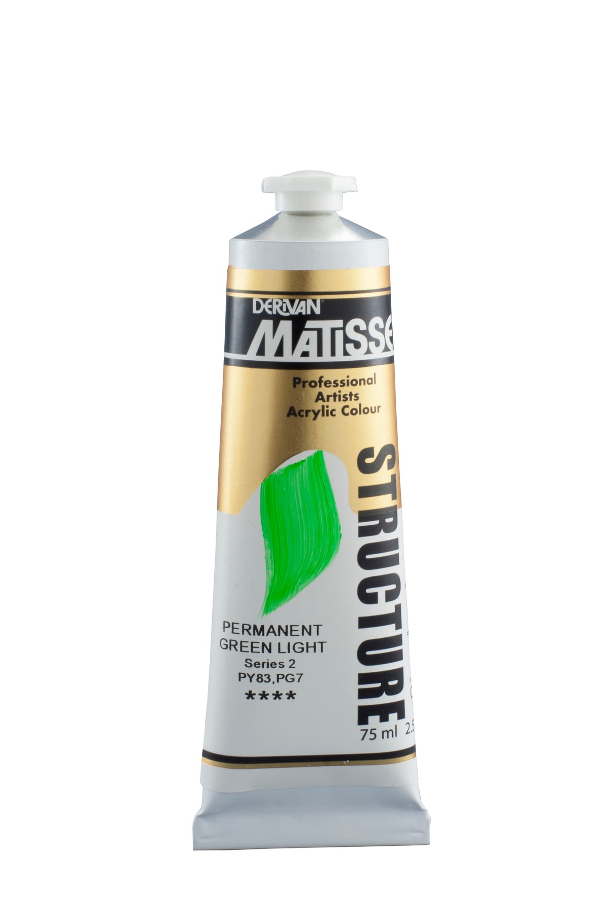 Matisse Structure Acrylic Paint 75ml Tube - Color - PERMANENT GREEN LIGHT SERIES 2
