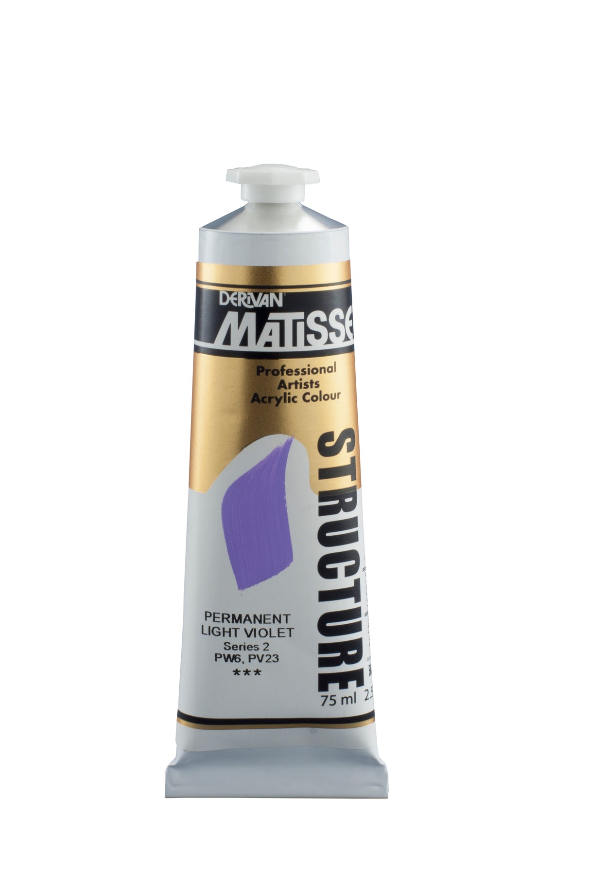 Matisse Structure Acrylic Paint 75ml Tube - Color - PERMANENT LT VIOLET SERIES 2