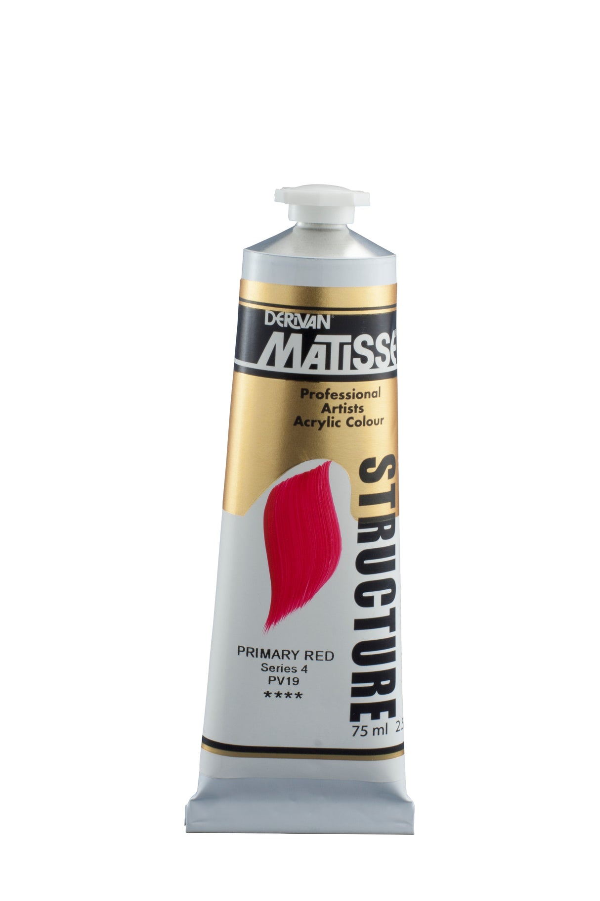 Matisse Structure Acrylic Paint 75ml Tube - Color - PRIMARY RED SERIES 4
