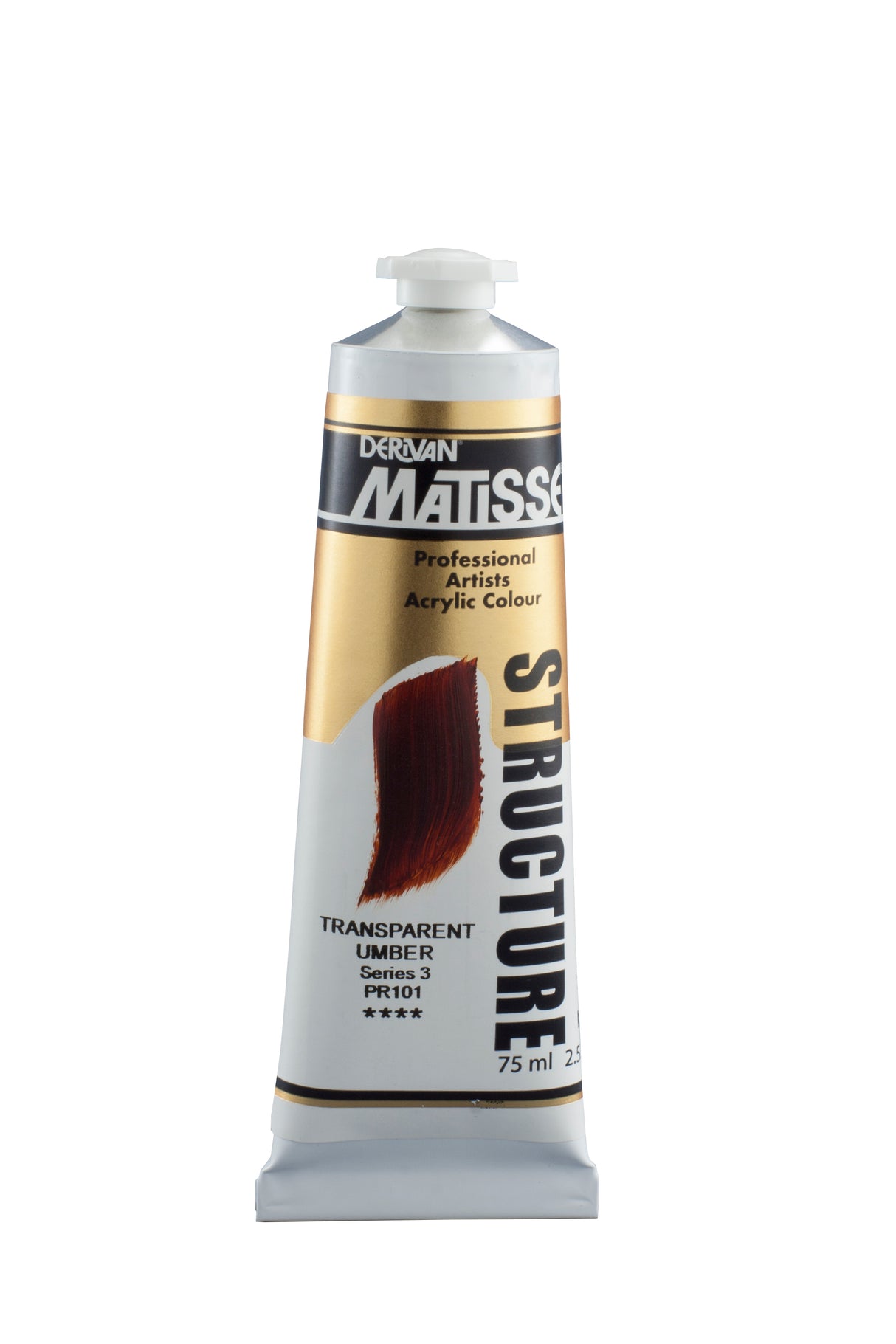 Matisse Structure Acrylic Paint 75ml Tube - Color - TRANSPARENT UMBER SERIES 3