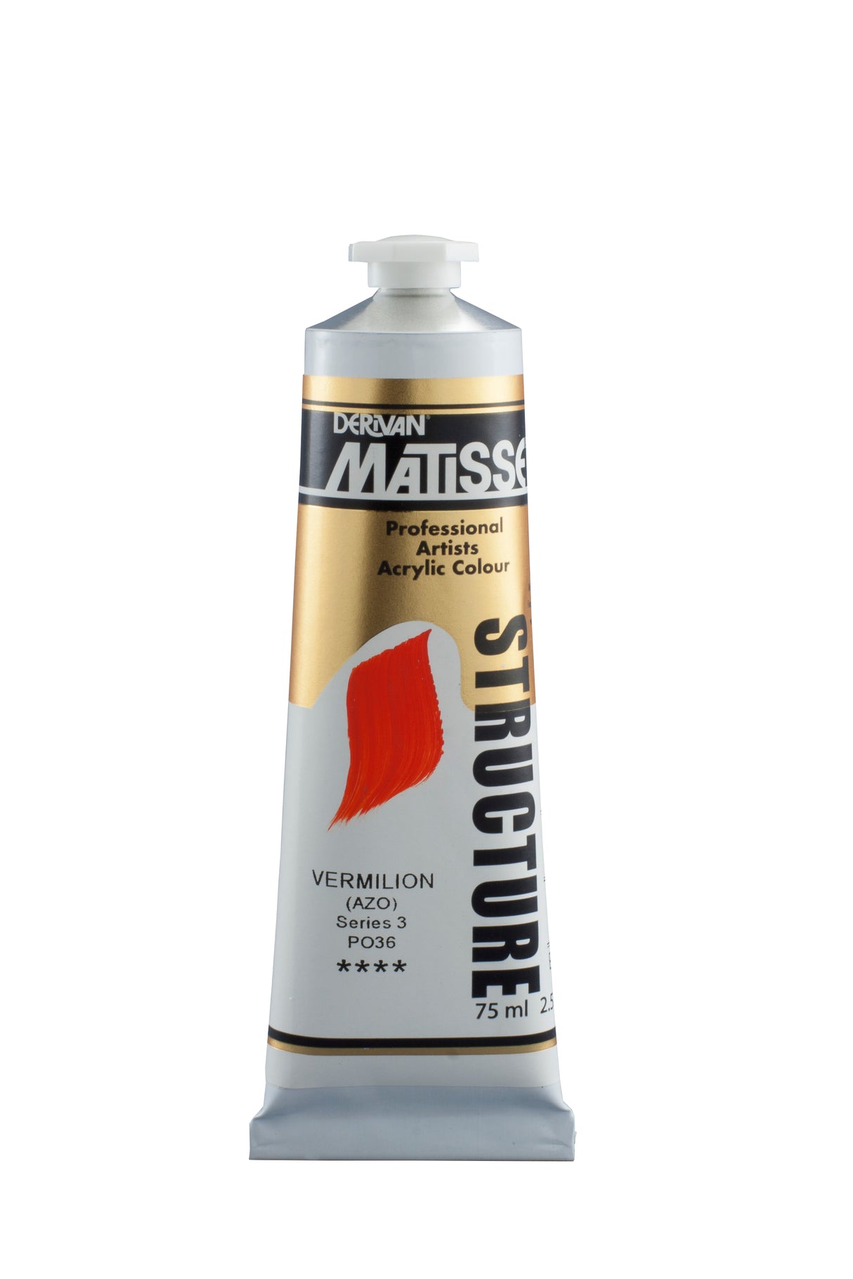 Matisse Structure Acrylic Paint 75ml Tube - Color - VERMILION SERIES 3