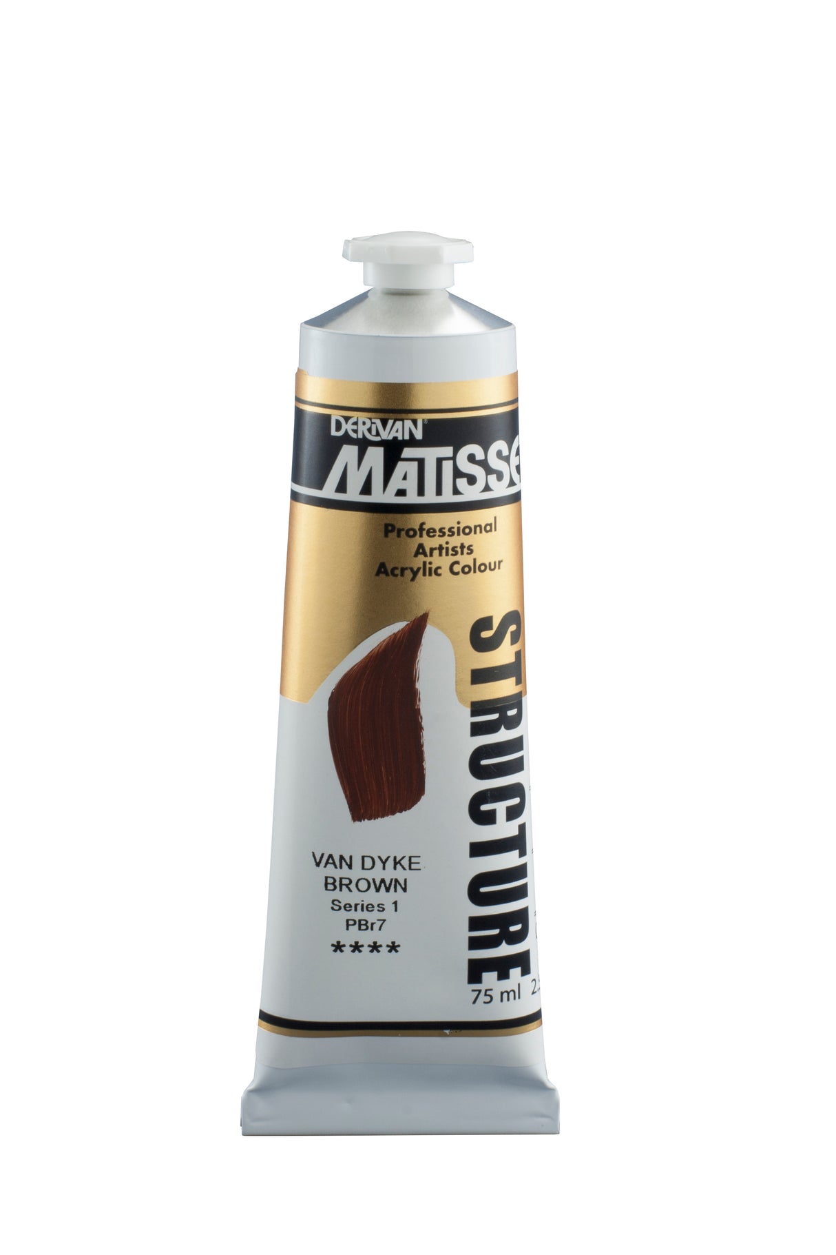 Matisse Structure Acrylic Paint 75ml Tube - Color - VAN DYKE BROWN SERIES 1