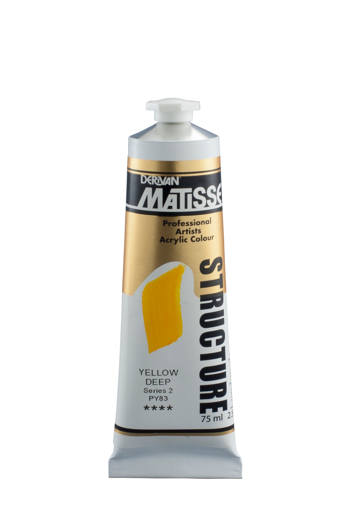 Matisse Structure Acrylic Paint 75ml Tube - Color - YELLOW DEEP SERIES 2