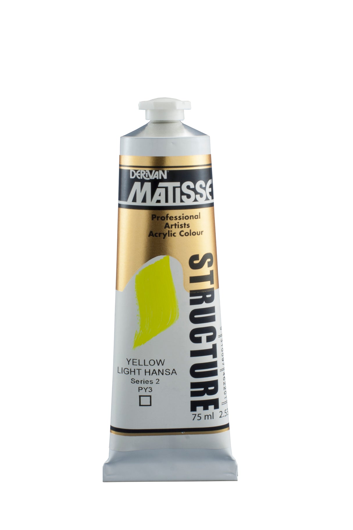 Matisse Structure Acrylic Paint 75ml Tube - Color - YELLOW LIGHT HANSA SERIES 2