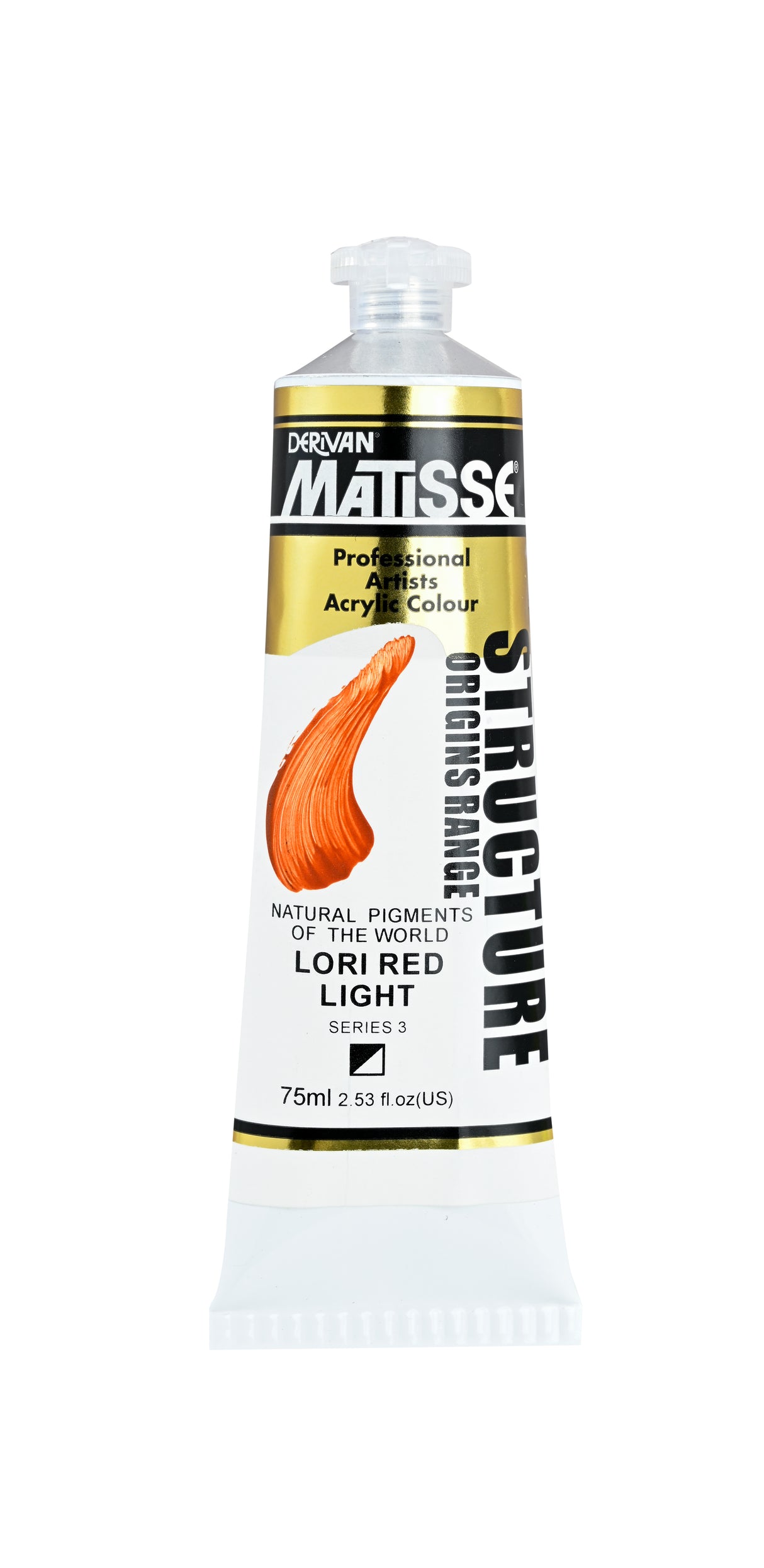 Matisse Structure Acrylic Paint 75ml Tube - Color - LORI RED LIGHT SERIES 3