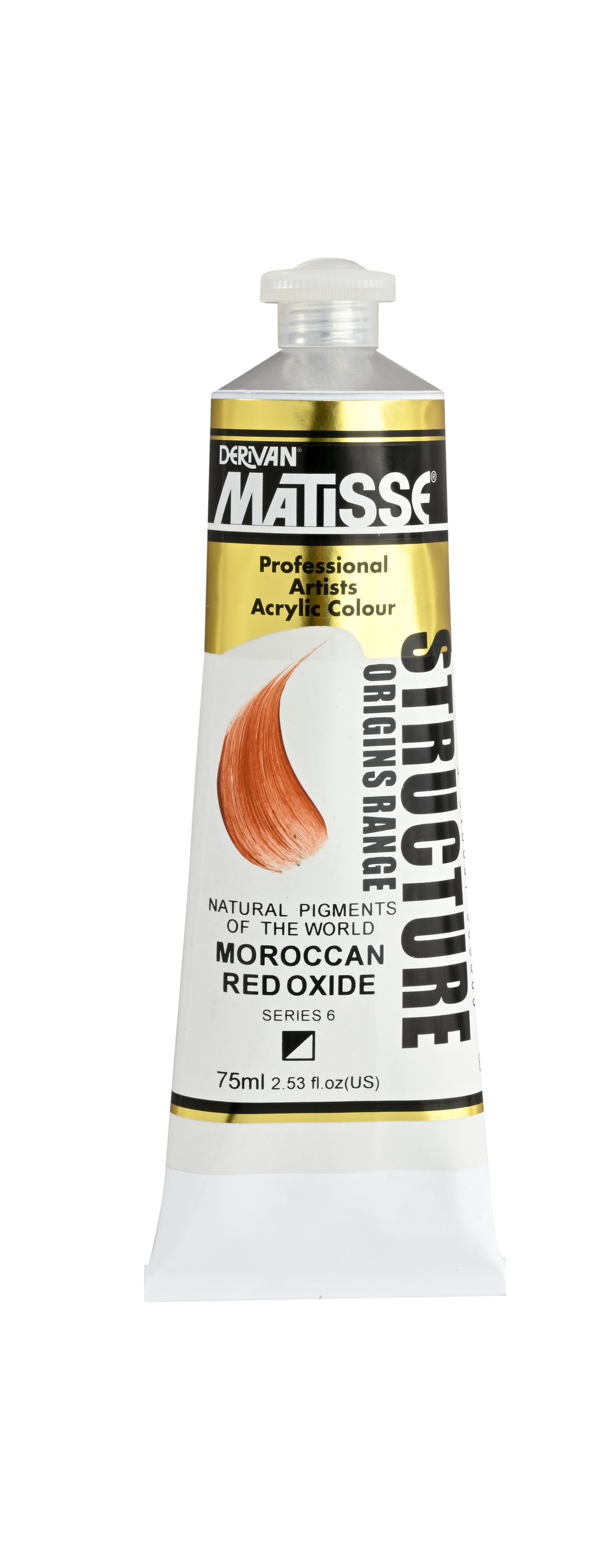Matisse Structure Acrylic Paint 75ml Tube - Color - MOROCAN RED OXIDE SERIES 6